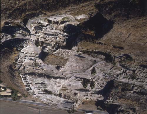 Megiddo, aerial view from the west, Israel
