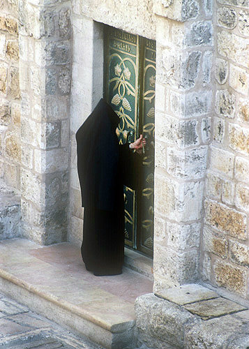 Armenian Patriach by the Church of the Holy Sepulchre, Jerusalem, Israel
