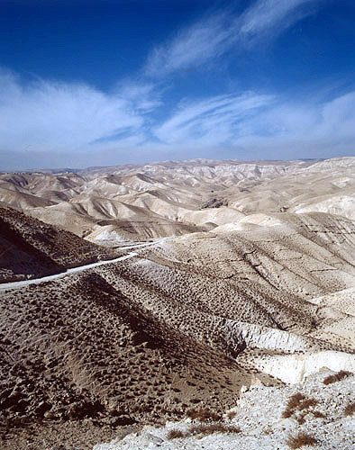 Israel, the Judean Hills looking west towards Jerusalem