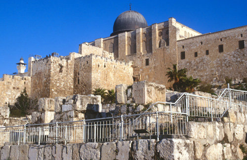 Israel, Jerusalem, Western Wall excavations outside al-Aqsa Mosque