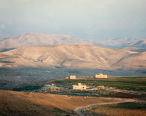 Israel, the Judean Desert looking east  from the Herodium