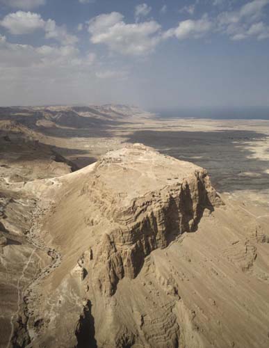 Masada, aerial view, Israel