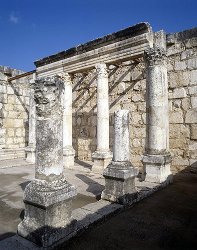 Prayer hall of third or fourth century synagogue, Capernaum, Israel