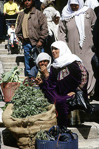Street traders in old city, Jerusalem, Israel