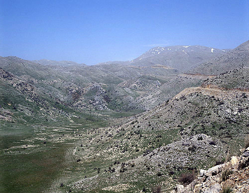 Israel, long shot of Mount Hermon