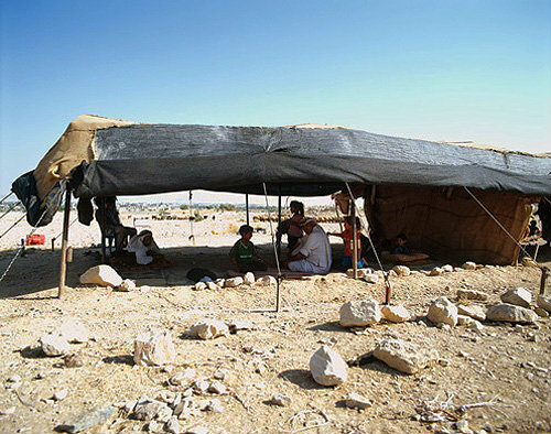 Israel, Bedouin encampment south of Jericho near Herods winter palace