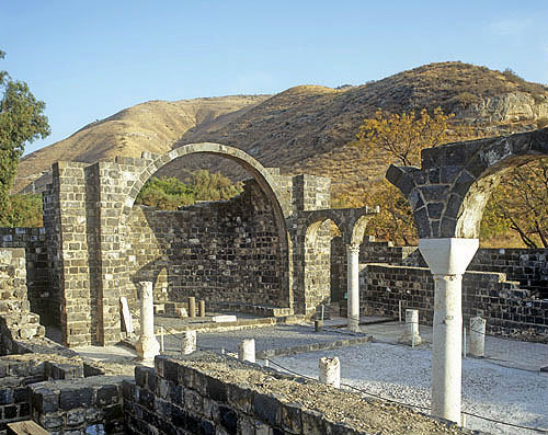 Apse of fifth century church on east shore of Sea of Galilee, Kursi, Israel