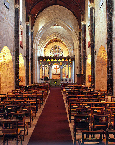 Israel, Jerusalem, St Georges Cathedral, the interior looking east
