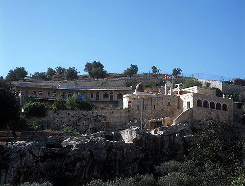 Israel, Jerusalem, Hinnom Valley, Aceldama, (field of blood) Greek Orthodox Monastery of St Onufrios 1874
