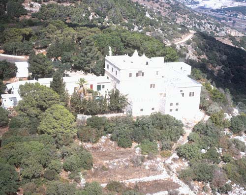 Mount Carmel monastery, view from south, Israel