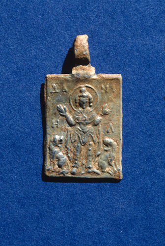 Byzantine pendant Daniel in the Lion Den