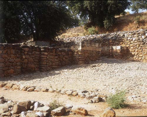 Iron age gateway built by Ahab,10th to 9th century BC, Tel Dan, Israel