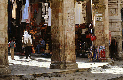 Israel, Jerusalem, entrance to the souk