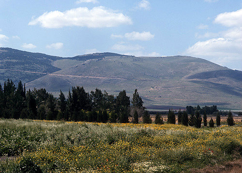 Israel, view of the Gilboa Range