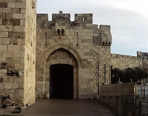 Israel, Jerusalem, the Jaffa Gate near the Citadel in the Western Old City Wall