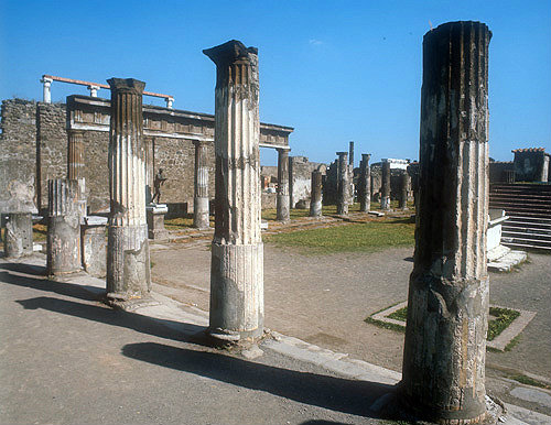 Temple of Apollo, south colonnade, Pompeii, Italy