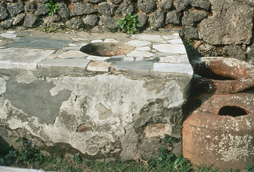 Storage pots and wine cooler, Pompeii, Italy
