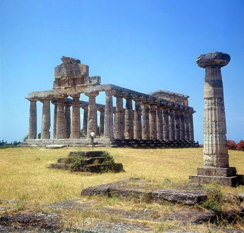 Temple of Athena, circa 500 BC, Paestum, Italy