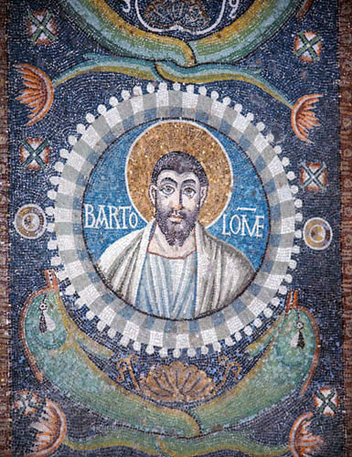 Italy Ravenna San Vitale St Bartholomew 6th century Byzantine mosaic