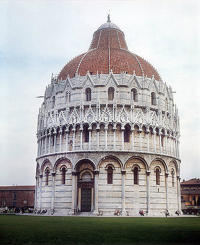 Baptistry, twelfth century, Campo dei Miracoli, Pisa, Italy
