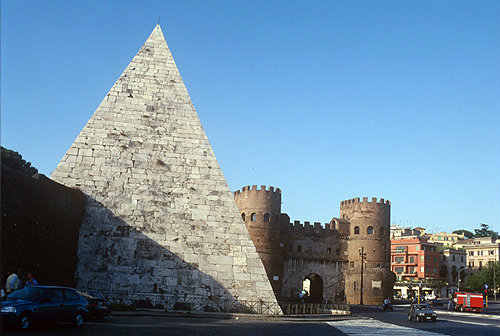 Pyramid of Gaius Cestius, Rome, Italy