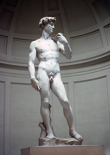 David, by Michelangelo, 1501-04,  Galleria dell 