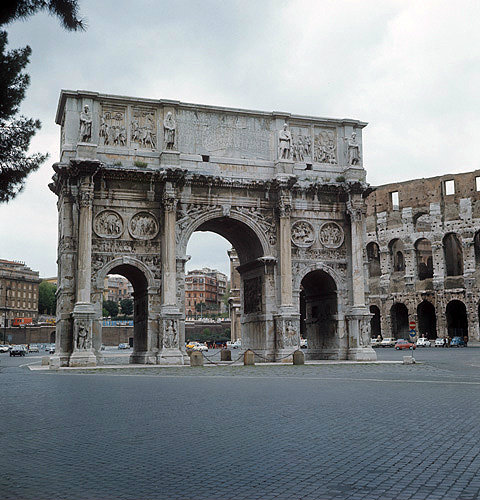Arch of Constantine, 315 AD, Rome, Italy