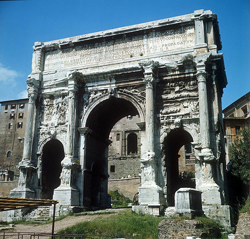Arch of Septimius Severus, 203 AD, Roman Forum, Rome, Italy