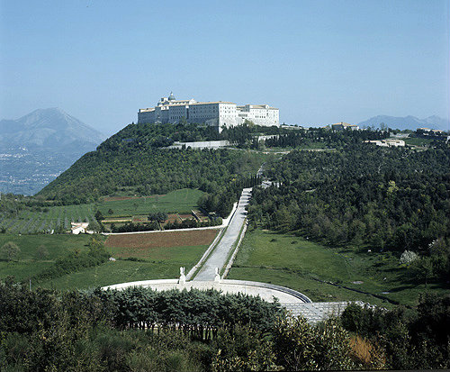 Abbey of Monte Cassino from Polish Memorial Monument, Cassino, Italy