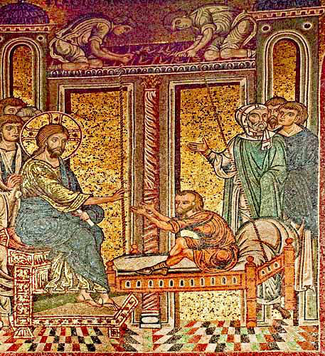 Raising of Lazarus, Monreale Cathedral, Sicily