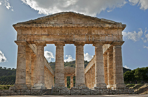 Doric temple, built late fifth century BC, unfinished, Segesta, Sicily, Italy