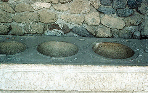 Latrines, Pompeii, Italy