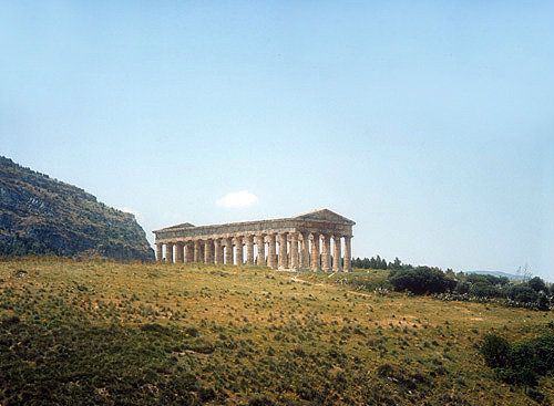 Doric style Greek temple, fourth to third century BC, Segesta, Sicily, Italy