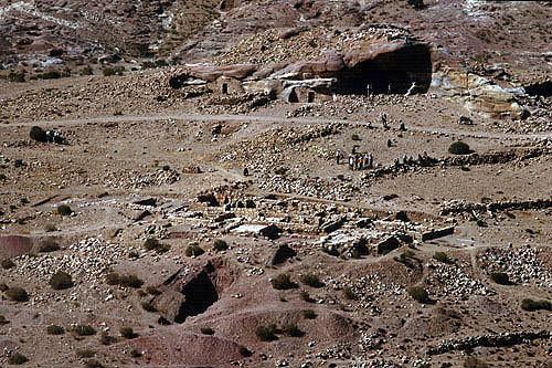 Excavated house, Ez-Zantur, Petra, Jordan