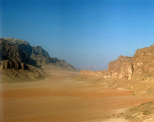 Wadi Rum, aerial photograph, Jordan
