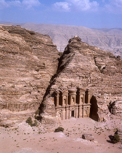 Monastery (El Deir), aerial photograph, Petra, Jordan