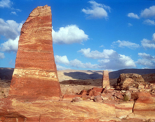 Obelisks on the High Place of Sacrifice, Petra, Jordan