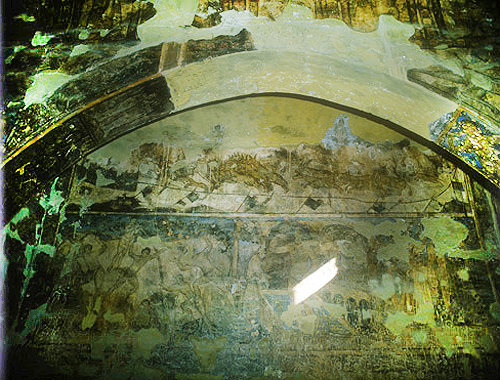 Eighth century fresco, Qasr al-Amra, Jordan