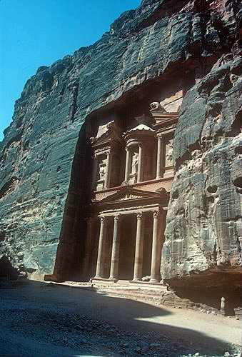 Treasury, rock architecture, Petra, Jordan