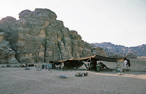 Bedouin tent near  Petra, Jordan