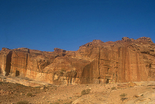 Mughar an-Nassara tombs on east side, Petra, Jordan