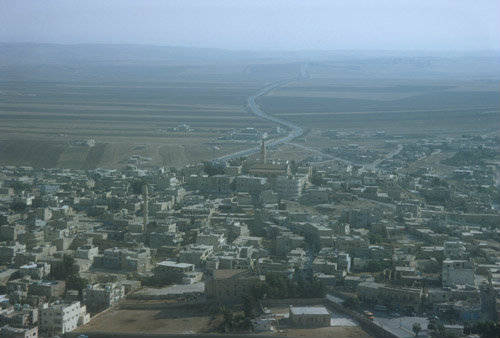Madaba, aerial photograph, Jordan