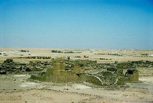 Umm el-Jimal barracks, fifth century Romano-Byzantine basalt city, Jordan