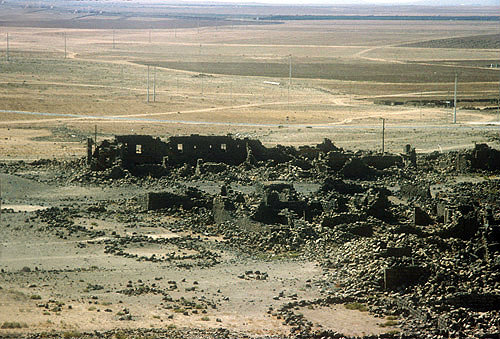 Umm el-Jimal, fifth century Romano-Byzantine basalt city, Jordan