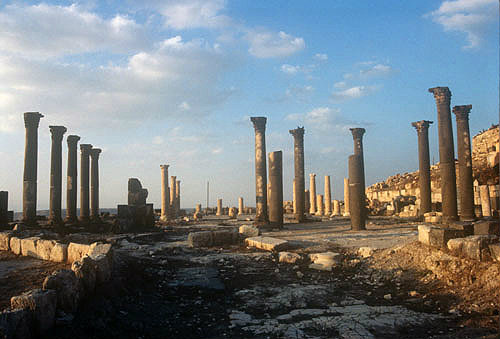 Roman forum,  Umm Qais (Gadara), Jordan