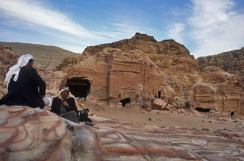 Bdoul bedouin at Mughara an-Nassara, Petra, Jordan