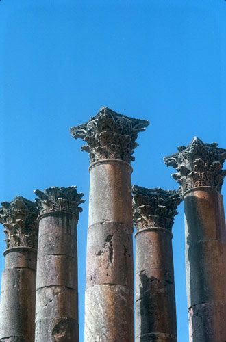 Temple of Artemis, columns, Jerash, Jordan