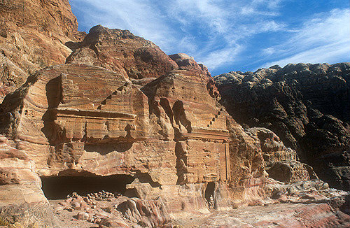 Mughar an-Nasara rock-cut tombs, Petra, Jordan