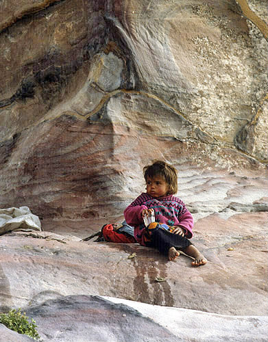 Bdoul bedouin child, Petra, Jordan
