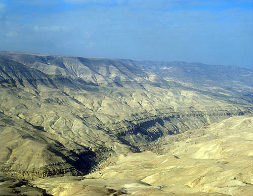 Wadi Mujib, biblical Arnon Valley in the hills of Moab, Jordan